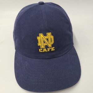 Vintage Notre Dame Fighting Irish Hat Snapback Blue NCAA University Cafe Mohrs